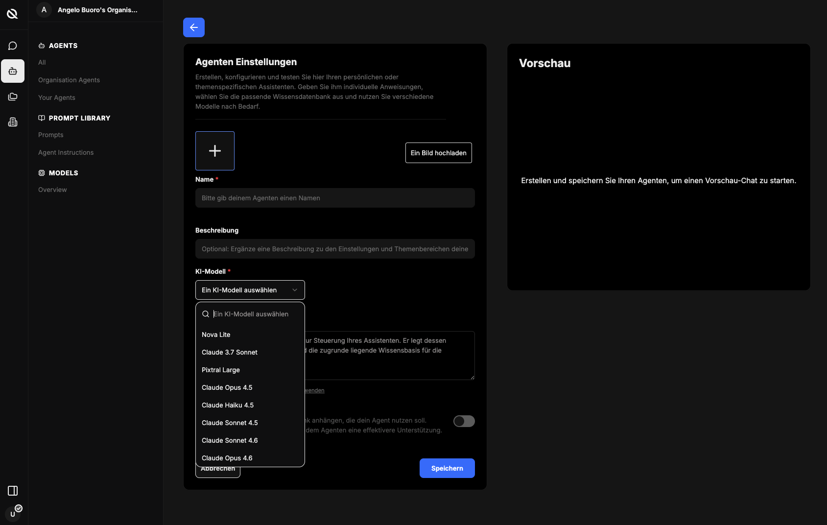 Erstellen Sie maßgeschneiderte Agenten für jede Rolle